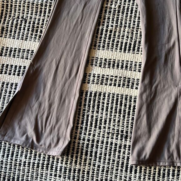 Velocity Size Small taupe brown women’s athletic wear pants flare bottom - Picture 2 of 8